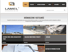 Tablet Screenshot of lamel.com.pl